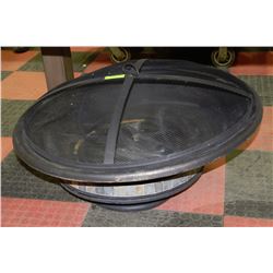 PORTABLE FIRE PIT WITH DOME SCREEN