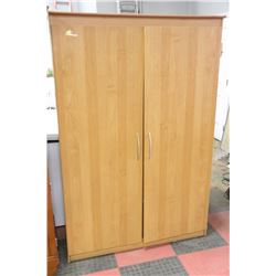 2 DOOR ARMOIRE 47" X 20" X 72" HIGH