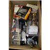 Image 1 : BOX OF LOCKS, OPTIC WIRE, BACK UP ALARM & MORE