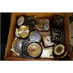 LARGE ESTATE VINTAGE ALARM CLOCK COLLECTION
