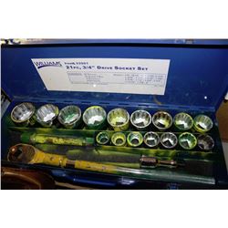 TOOL BOX WITH 3" DRIVE AND SOCKET SET