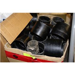 BOX OF ABS FITTINGS