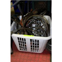 TUB OF STEEL CABLE SLINGS
