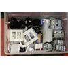 Image 1 : BOX OF ELECTRICAL WITH SWITCHES,BREAKERS,PLATES