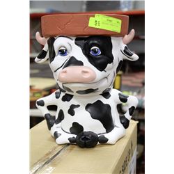 BESSIE THE COW 7" POT 11" TALL
