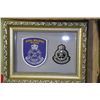Image 1 : FRAMED MALAYSIA HAT BADGE AND SHOULDER POLICE