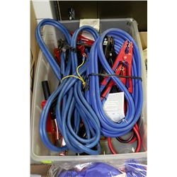 TRAY WITH 6 SETS OF JUMPER CABLES