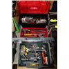 Image 1 : TWO PLASTIC CASES FILLED W/ AN ASSORTMENT OF TOOLS