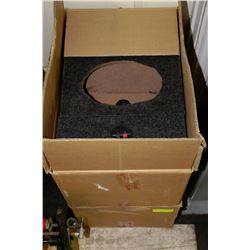 2 CASES OF SPEAKER BOXES (6 IN EACH CASE)