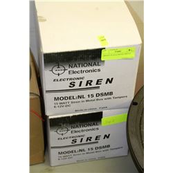 2-BOXES OF ELECTRONIC SIRENS