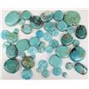 Image 1 : Large Collection of Polished Turquoise Cabochons