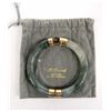 Image 1 : 14K Gold and Jade Bangle Bracelet