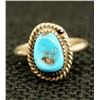 Image 1 : Native American Navajo Silver Turquoise Ring, Sz 5