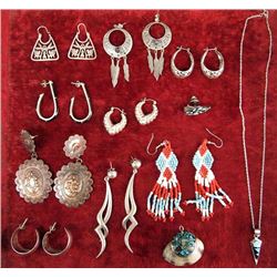 Native American Sterling Silver Jewelry, Plus