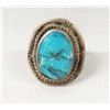 Image 2 : Native American Silver Turquoise Ring, Size 5.5