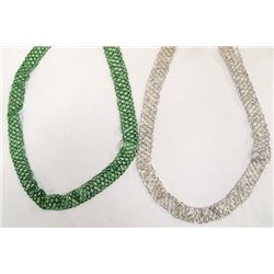 Pair of Mescalero Apache Beaded Necklaces