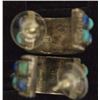 Image 3 : Asian Sterling Turquoise & Lapis Ring and Earrings
