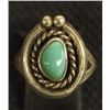Image 1 : Navajo Sterling Silver Turquoise Ring, Size 8