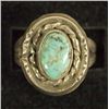Image 1 : Navajo Sterling Silver Turquoise Ring, Size 7