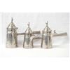 Image 1 : 3 Turkish Style Stainless Steel Coffee Pots