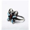 Image 2 : Native American Zuni Sterling Butterfly Ring