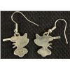Image 2 : Zuni Sterling Silver Inlay Hummingbird Earrings