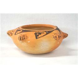 Native American Hopi Turtle Pottery Bowl