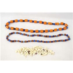 2 Strands of Amber Trade Beads Plus Loose Beads