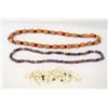 Image 1 : 2 Strands of Amber Trade Beads Plus Loose Beads