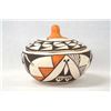 Image 1 : Native American Acoma Lidded Pottery Bowl