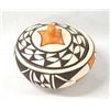 Image 2 : Native American Acoma Lidded Pottery Bowl