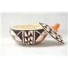 Image 3 : Native American Acoma Lidded Pottery Bowl