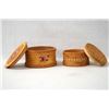 Image 2 : Pr of Scandinavian Birch Bark Hand Painted Boxes