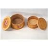 Image 3 : Pr of Scandinavian Birch Bark Hand Painted Boxes