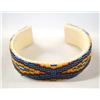 Image 2 : Native American Sioux Beaded Bracelet on Doeskin