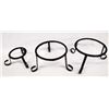 Image 1 : 3 Wrought Iron Footed Pot Stands