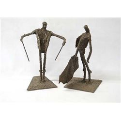 Spanish Cast Iron Matador and Picador