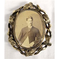 Antique Mourning Brooch