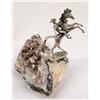 Image 1 : Epidote Crystal Speciman with Pewter Cowboy
