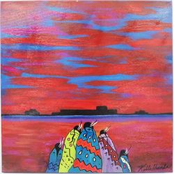 Original Acrylic Painting by Kathy Kills Thunder