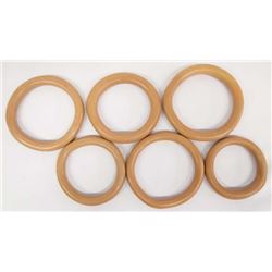 6 Mexican Mata Ortiz Pottery Rings