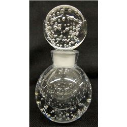 Murano Seguso Art Glass Bubble Perfume Bottle