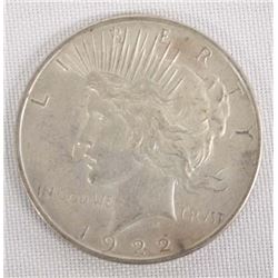 1922 Peace Silver Dollar
