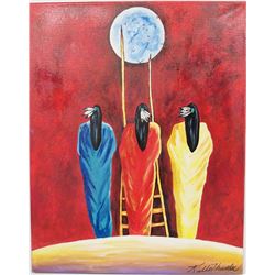 Original Acrylic Painting by Kathy Kills Thunder