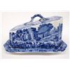 Image 1 : Vintage Spode's Blue Italian Covered Cheese Dish