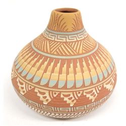 1998 Navajo Incised Pottery Jar by Dewayne Eskeets