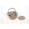 Image 3 : Native American Navajo Silver Turquoise Ring, Sz 9