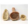 Image 2 : 3 Prehistoric Native American Pottery Ladles