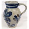 Image 2 : German Handarbeit Cobalt Blue Pottery Pitcher