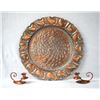 Image 1 : Gregorian Copper Platter and 2 Candleholders